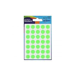 Avery Coloured Labels Round 12mm Diameter GR (245 Labels) PK10