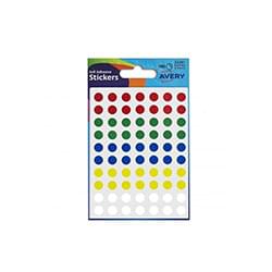Avery Coloured Labels Round 8mm Dia Assorted 32-291 PK10x560