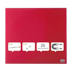 Nobo Diamond Drywipe Board Magnetic 450x450mm Red