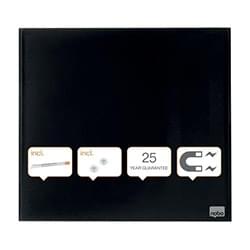 Nobo Diamond Drywipe Board Magnetic 450x450mm Black