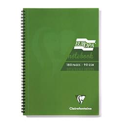 Europa A4 Sidebound Notebook Green PK5