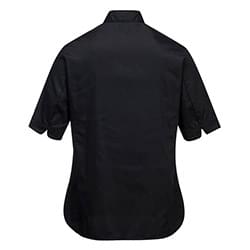 Portwest Rachel Chef Jacket  Short Sleeves Black