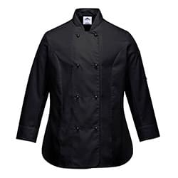 Portwest Rachel Chef Jacket  Long Sleeves - Rachel Chef Jacket  L/S