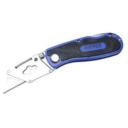 Portwest Foldable Utility Knife Blue - Foldable Utility Knife