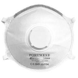 Portwest FFP3 Light Cup Respirator (10) White - FFP3 Light Cup Respirator (10)