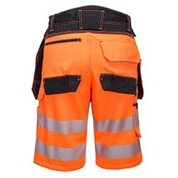 Portwest PW3 Hi-Vis Holster Shorts Orange/Black