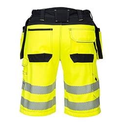 Portwest PW3 Hi-Vis Holster Shorts Yellow/Black