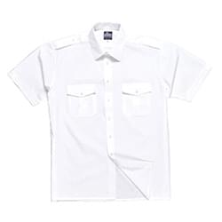 Portwest Pilot Shirt Short Sleeve White