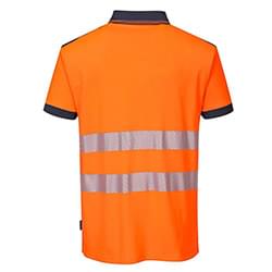 Portwest PW3 Hi-Vis Polo Shirt  Short Sleeves Orange