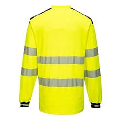 Portwest PW3 Hi-Vis T-Shirt  Long Sleeves Yellow/Black