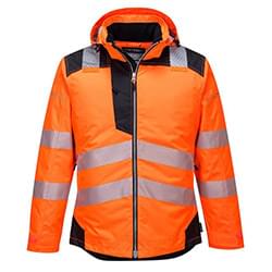 Portwest PW3 Hi-Vis Winter Jacket Orange/Black