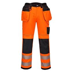 Portwest PW3 Hi-Vis Holster Trousers Orange/Black