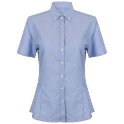 Henbury Women's Modern Short Sleeve Oxford Shirt