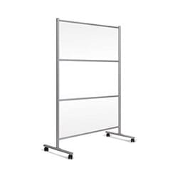 Bi-Office Mobile Stand W/ Glass Panel 1200x1800