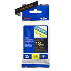 Brother TZE344 Gold On Black Label Tape 18mmx8m - 