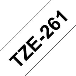 Brother TZE261 Black On White Label Tape 36mmx8m - 