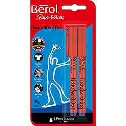 Berol Handwriting Pen Blue PK2