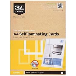 3L Self Laminating Cards A4 11051 (PK10)