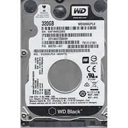 WD Black 320Gb 2.5 Inch 7Mm 7200Rpm HDD - 