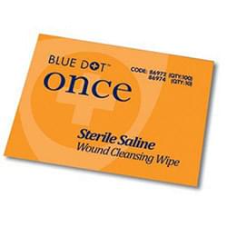 Blue Dot Sterile Saline Wipes PK100 - 