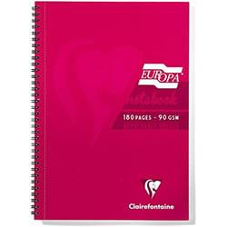 Europa Sidebound Notebook A4 Red Pack 5
