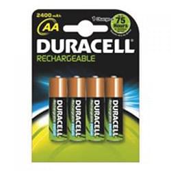 Duracell Plus Power AA Rechargeable Batteries PK4 - 