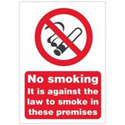 No Smoking Premises Sign - 