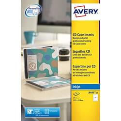Avery CD Case Insert Inkjet J8435-25 (25 Labels)