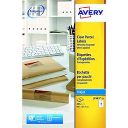 Avery Clear Inkjet Labels 99x67.7mm J8565-25 8 Per Sheet PK200