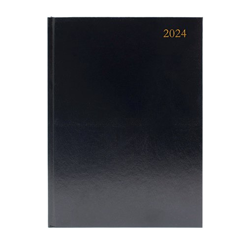 Collins 44 Diary A4 Day to Page 2024 Black