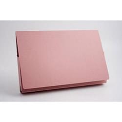 Guildhall Document Wallet Full Flap 35mm Foolscap Pink PK50
