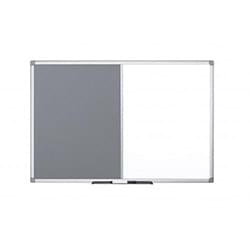 Bi-Office Maya Combo Aluminium Frame Board Grey 180x120cm